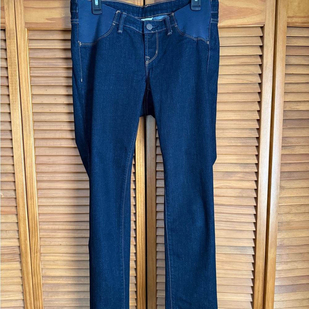 Old Navy Women’s Dark Blue Skinny Maternity Jeans